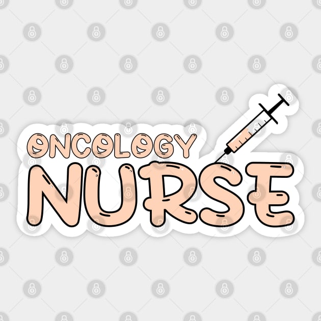 Oncology Nurse Orange Sticker by MedicineIsHard